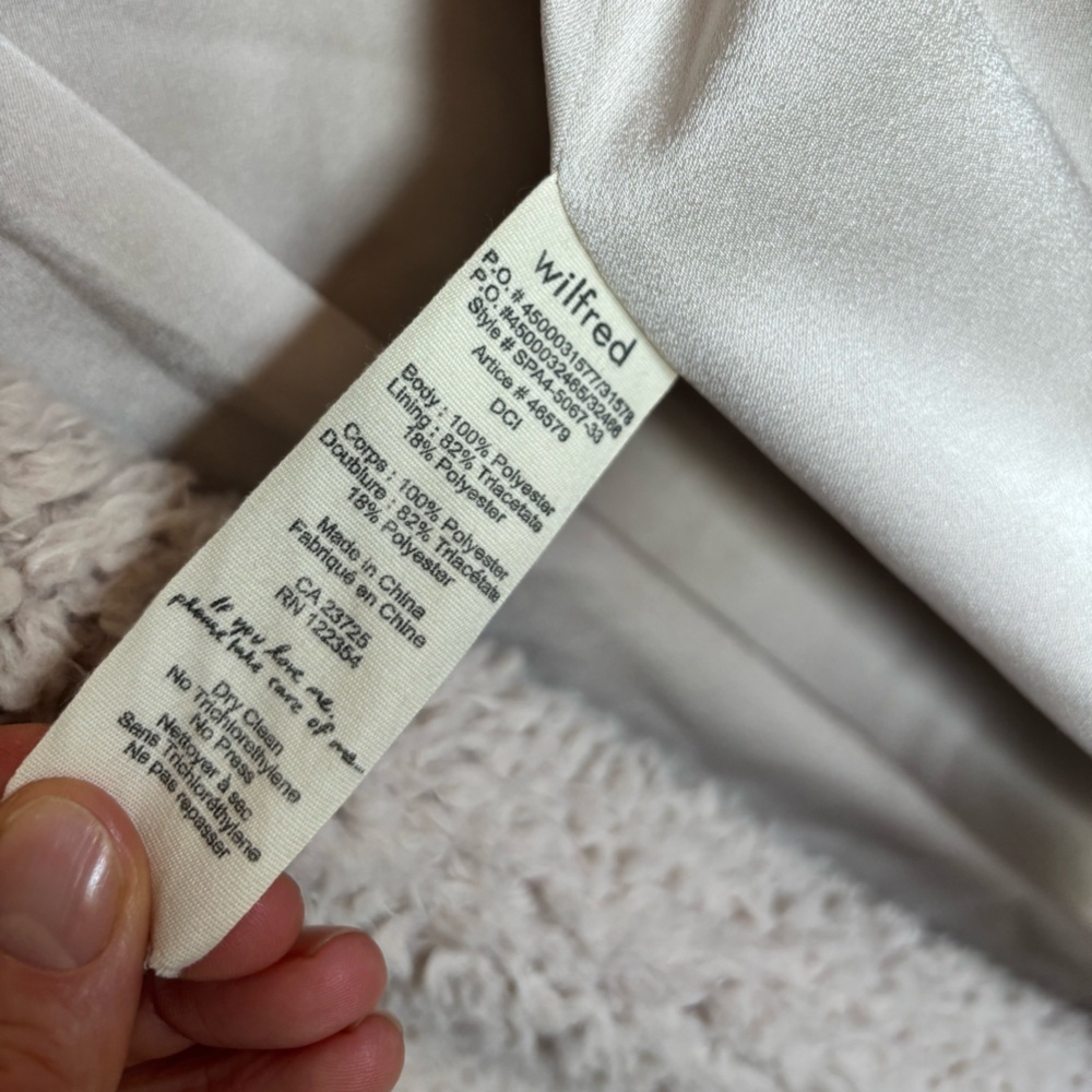 Wilfred Aritzia Cream Laboratoire Plush Teddy Sherpa Coat - Picture 9 of 14